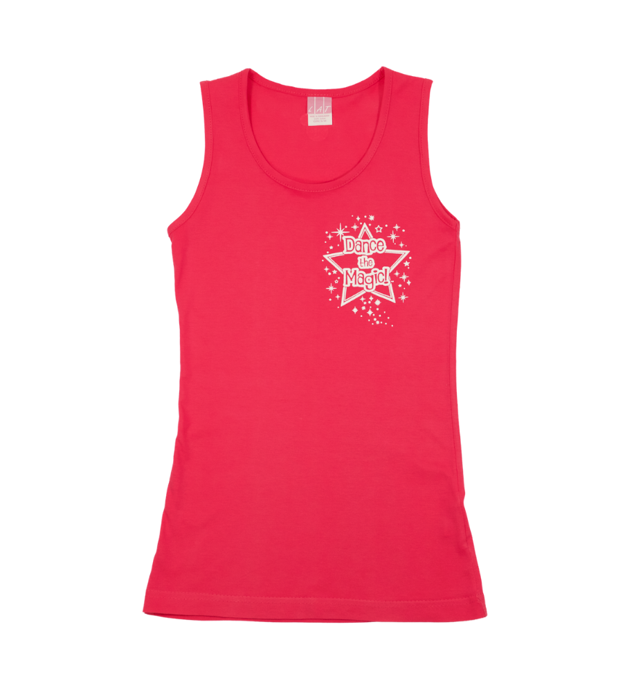#DAZZLE Pink Tank for Girls – Dance the Magic